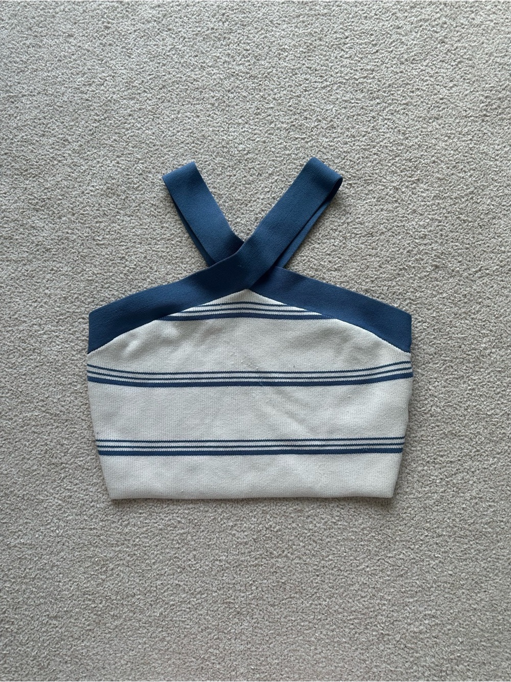Aritzia Babaton Striped Halter Top Size Large
